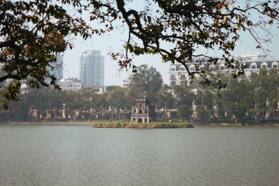 Hoàn Kiếm-søen og Skildpaddetårnet i Hanoi