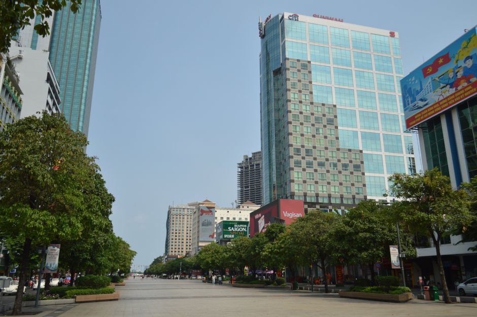 Højhuse i centrum af Ho Chi Minh City